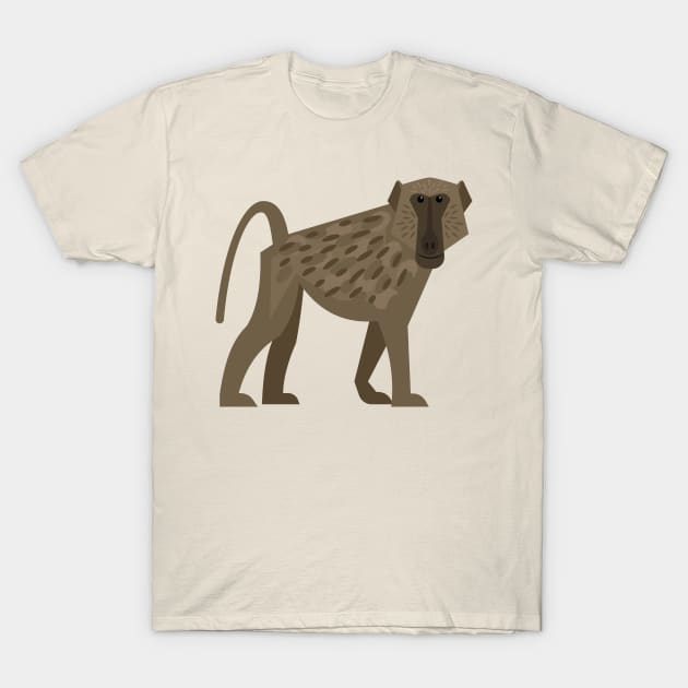 Baboon T-Shirt by JunkyDotCom